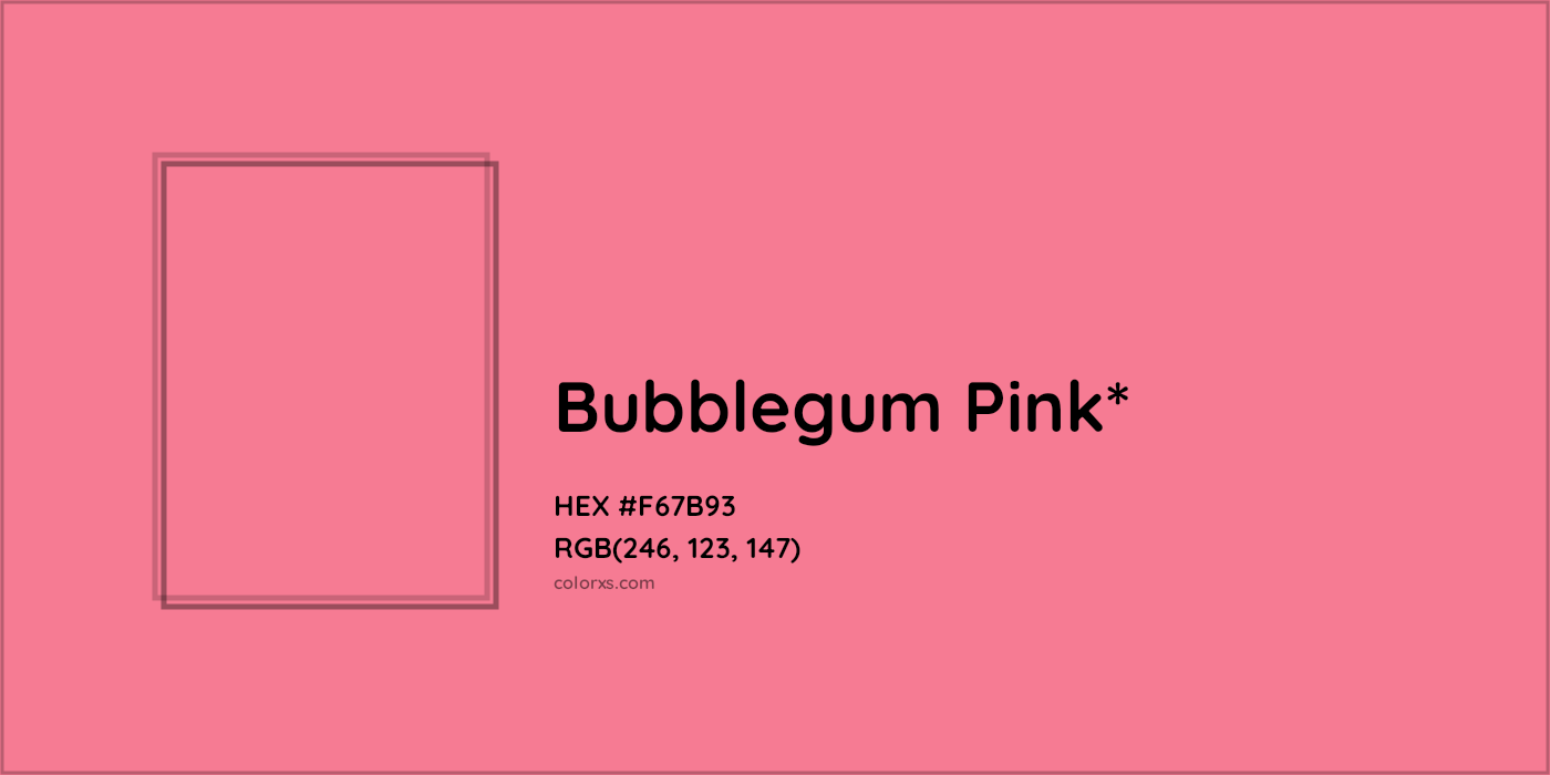 HEX #F67B93 Color Name, Color Code, Palettes, Similar Paints, Images