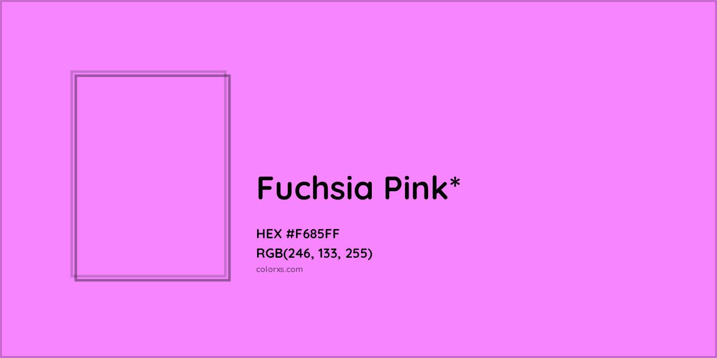 HEX #F685FF Color Name, Color Code, Palettes, Similar Paints, Images