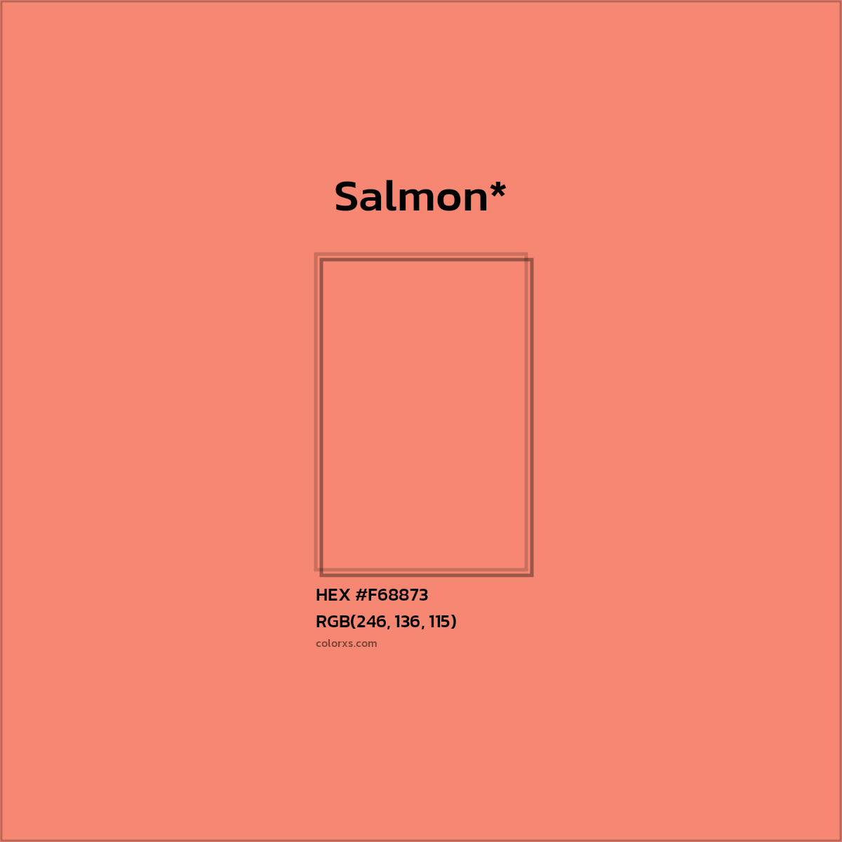HEX #F68873 Color Name, Color Code, Palettes, Similar Paints, Images