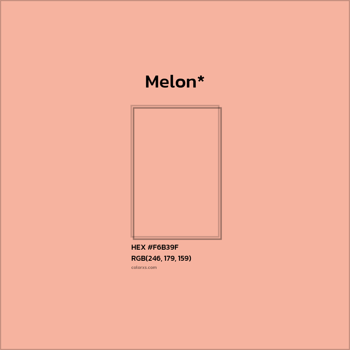 HEX #F6B39F Color Name, Color Code, Palettes, Similar Paints, Images