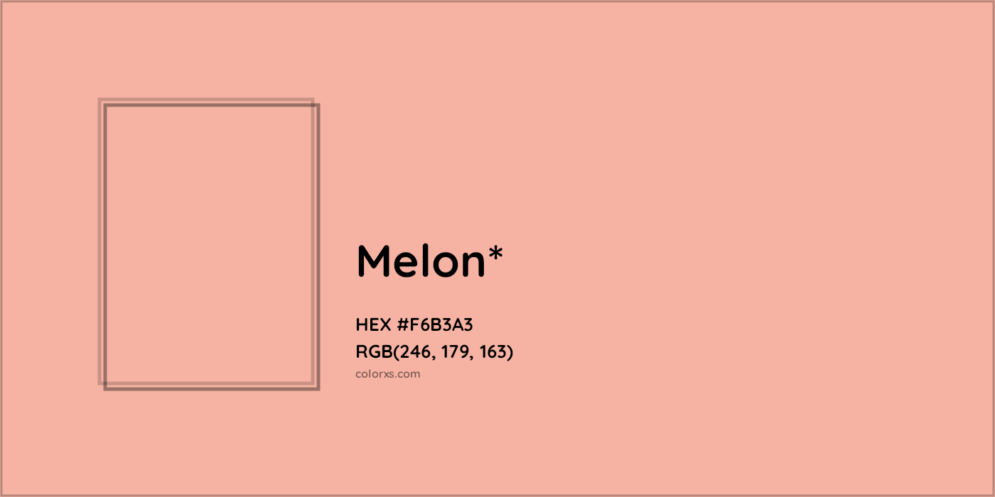 HEX #F6B3A3 Color Name, Color Code, Palettes, Similar Paints, Images