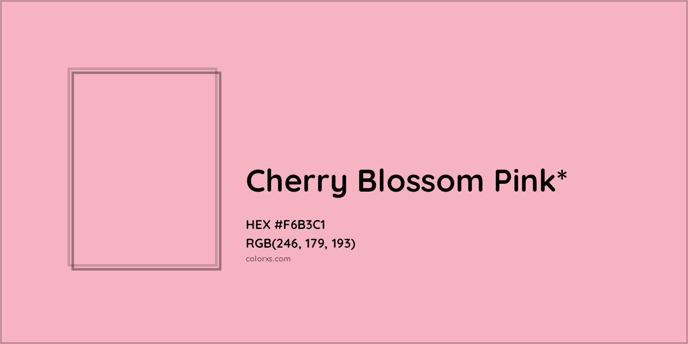 HEX #F6B3C1 Color Name, Color Code, Palettes, Similar Paints, Images