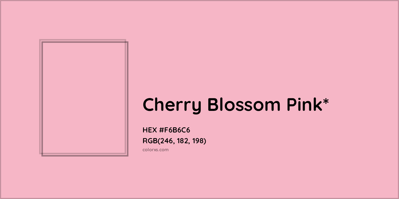 HEX #F6B6C6 Color Name, Color Code, Palettes, Similar Paints, Images