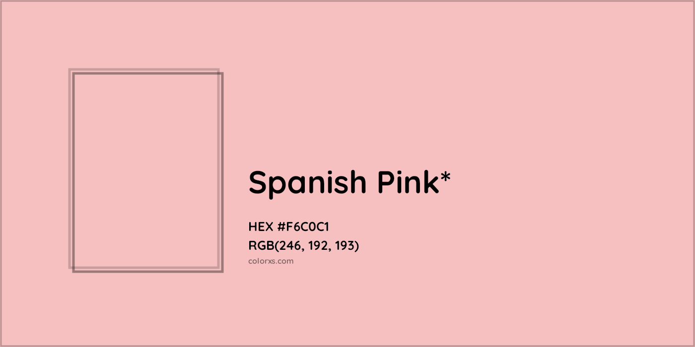 HEX #F6C0C1 Color Name, Color Code, Palettes, Similar Paints, Images