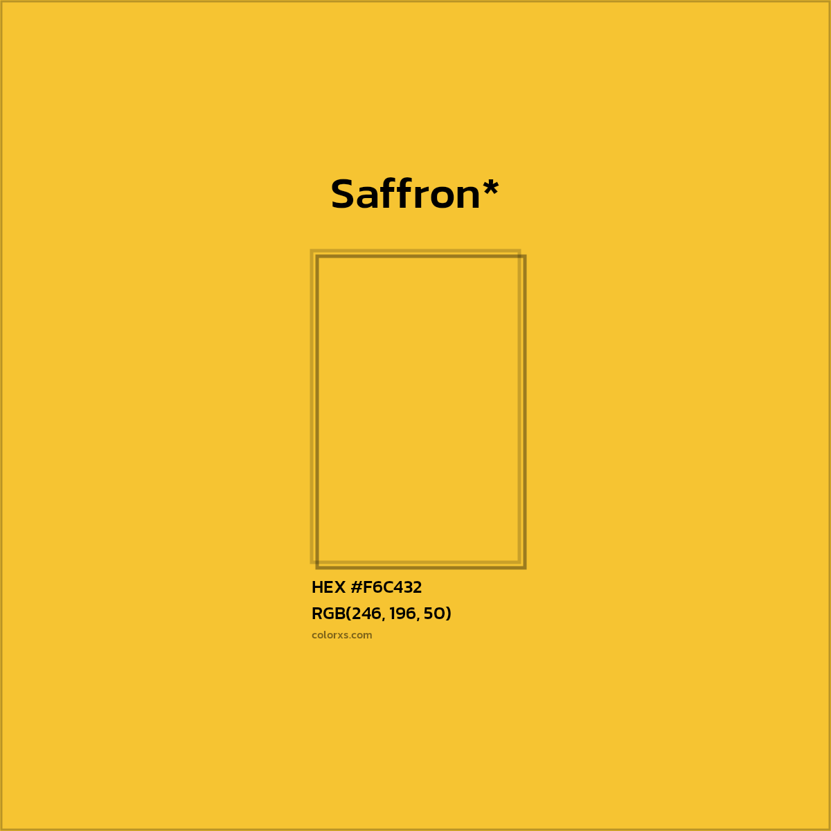 HEX #F6C432 Color Name, Color Code, Palettes, Similar Paints, Images