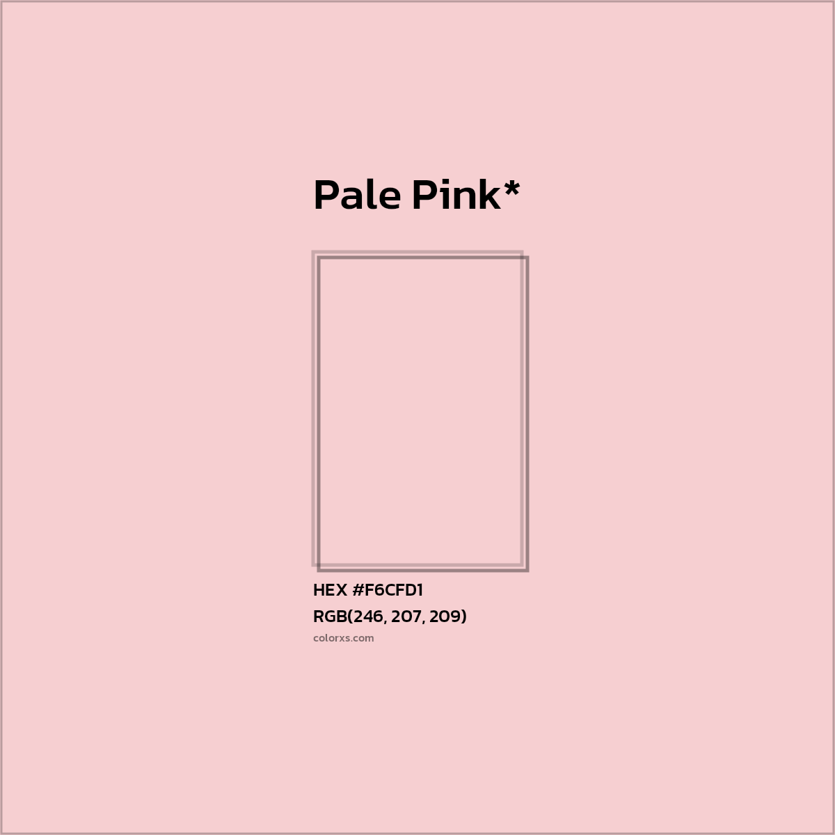 HEX #F6CFD1 Color Name, Color Code, Palettes, Similar Paints, Images