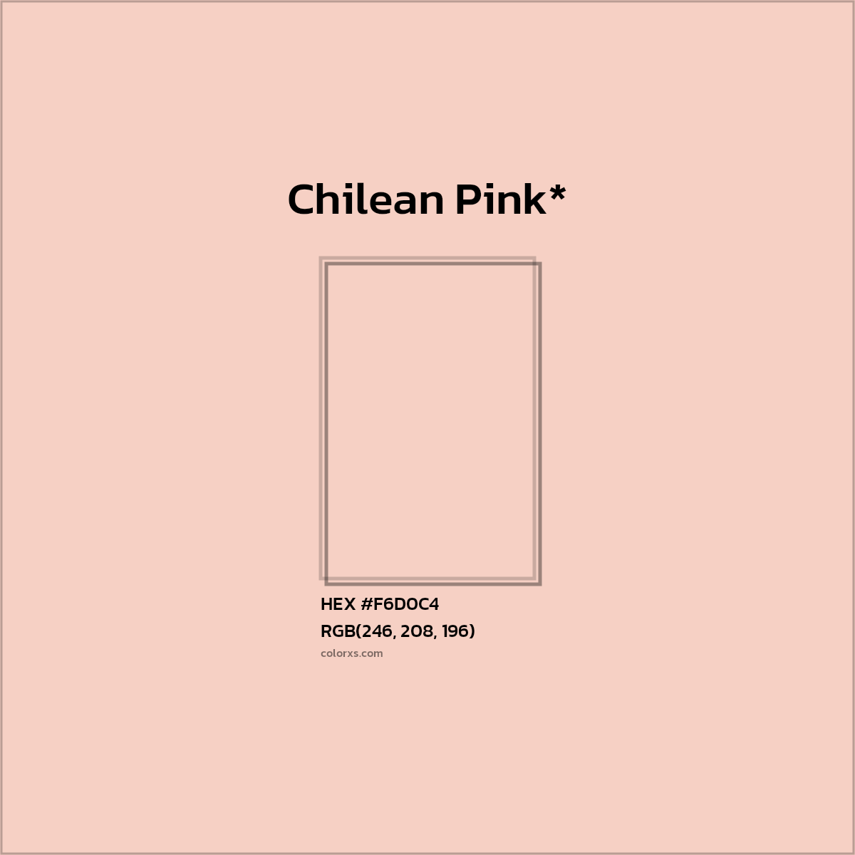 HEX #F6D0C4 Color Name, Color Code, Palettes, Similar Paints, Images