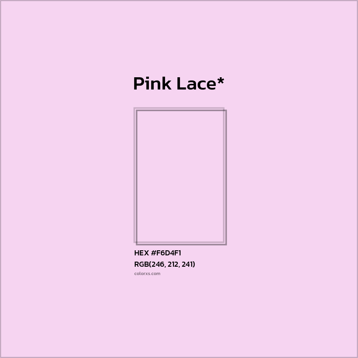 HEX #F6D4F1 Color Name, Color Code, Palettes, Similar Paints, Images
