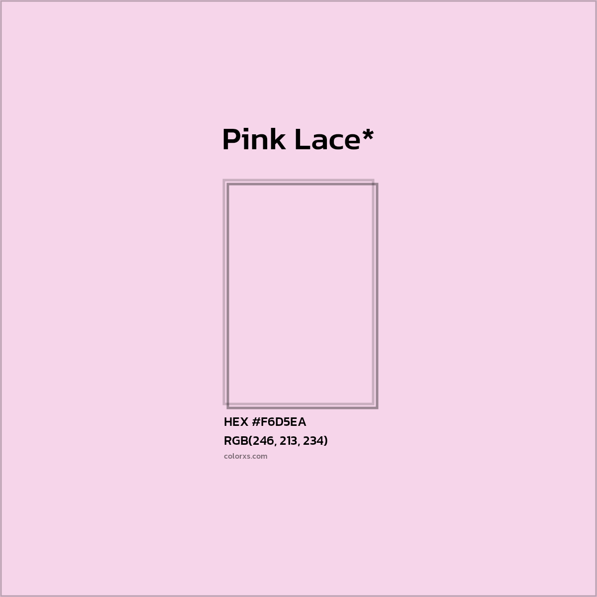 HEX #F6D5EA Color Name, Color Code, Palettes, Similar Paints, Images