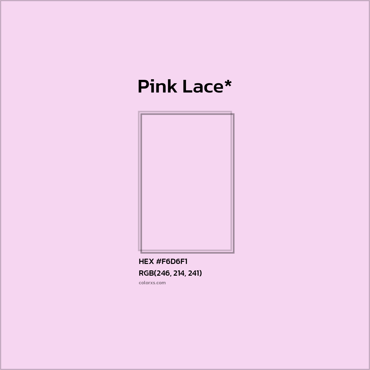 HEX #F6D6F1 Color Name, Color Code, Palettes, Similar Paints, Images