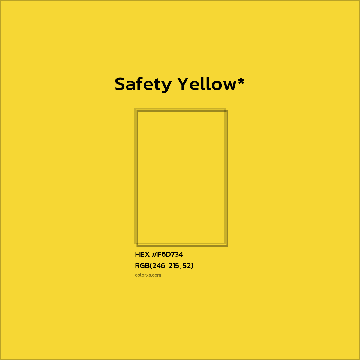 HEX #F6D734 Color Name, Color Code, Palettes, Similar Paints, Images