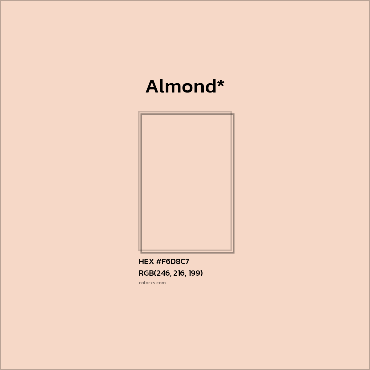 HEX #F6D8C7 Color Name, Color Code, Palettes, Similar Paints, Images