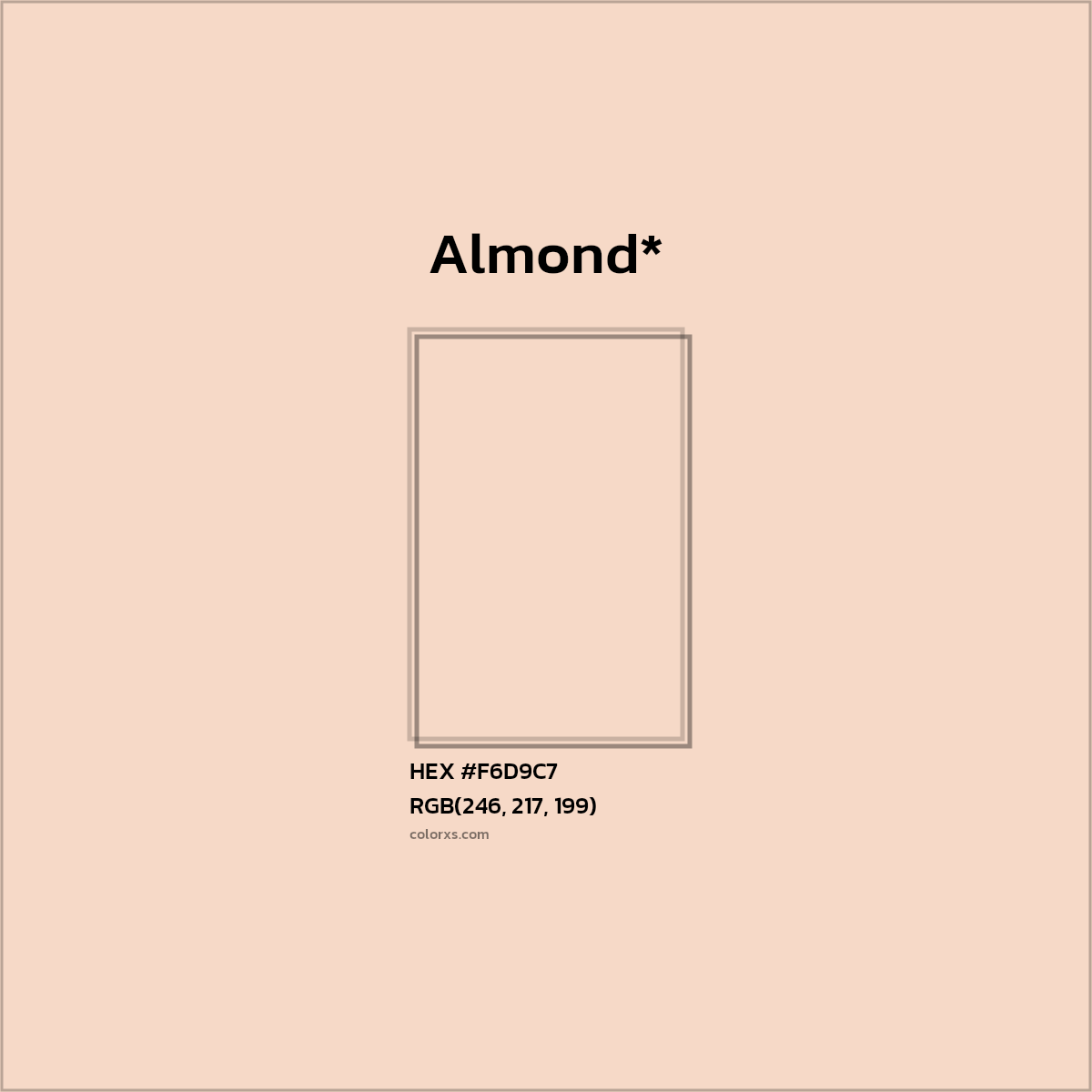 HEX #F6D9C7 Color Name, Color Code, Palettes, Similar Paints, Images