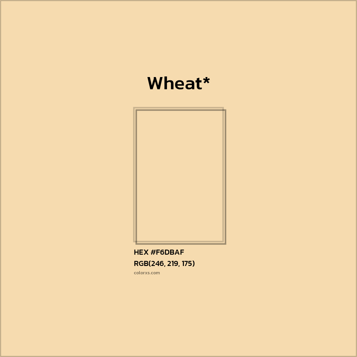HEX #F6DBAF Color Name, Color Code, Palettes, Similar Paints, Images