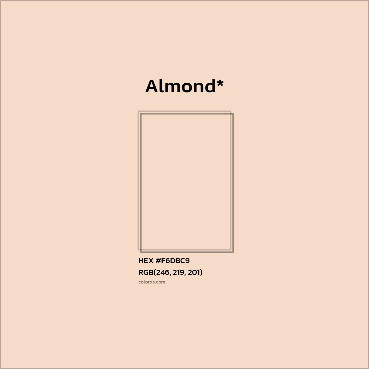 HEX #F6DBC9 Color Name, Color Code, Palettes, Similar Paints, Images