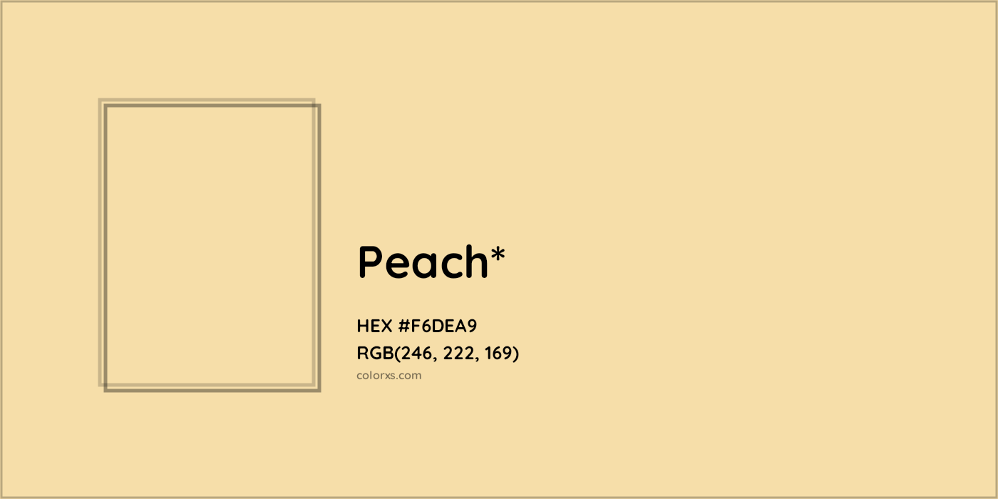 HEX #F6DEA9 Color Name, Color Code, Palettes, Similar Paints, Images