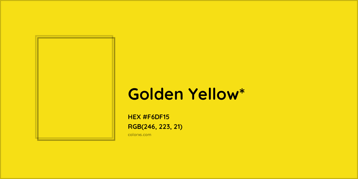 HEX #F6DF15 Color Name, Color Code, Palettes, Similar Paints, Images