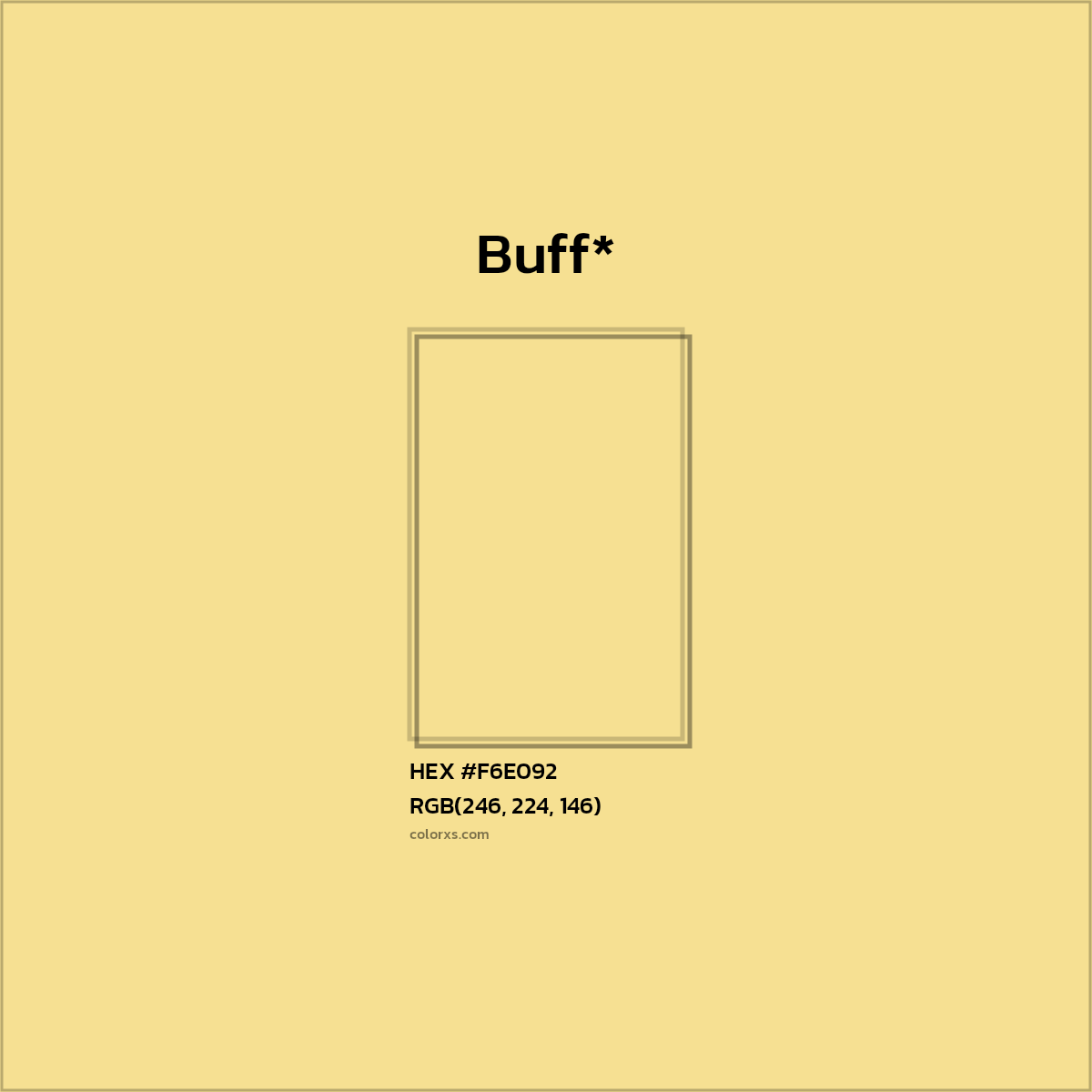 HEX #F6E092 Color Name, Color Code, Palettes, Similar Paints, Images