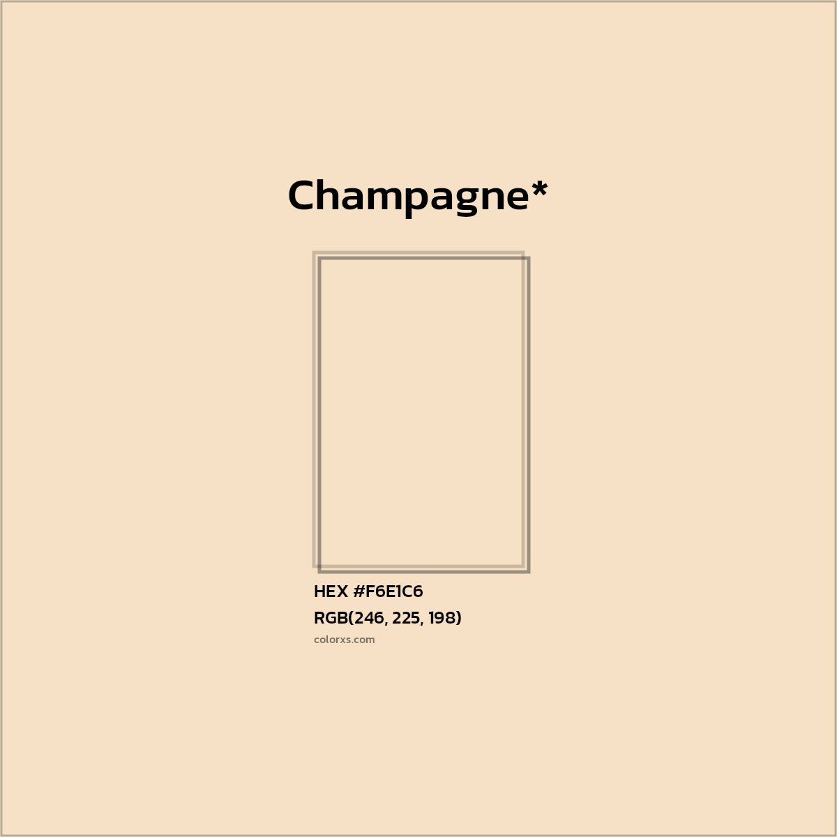 HEX #F6E1C6 Color Name, Color Code, Palettes, Similar Paints, Images