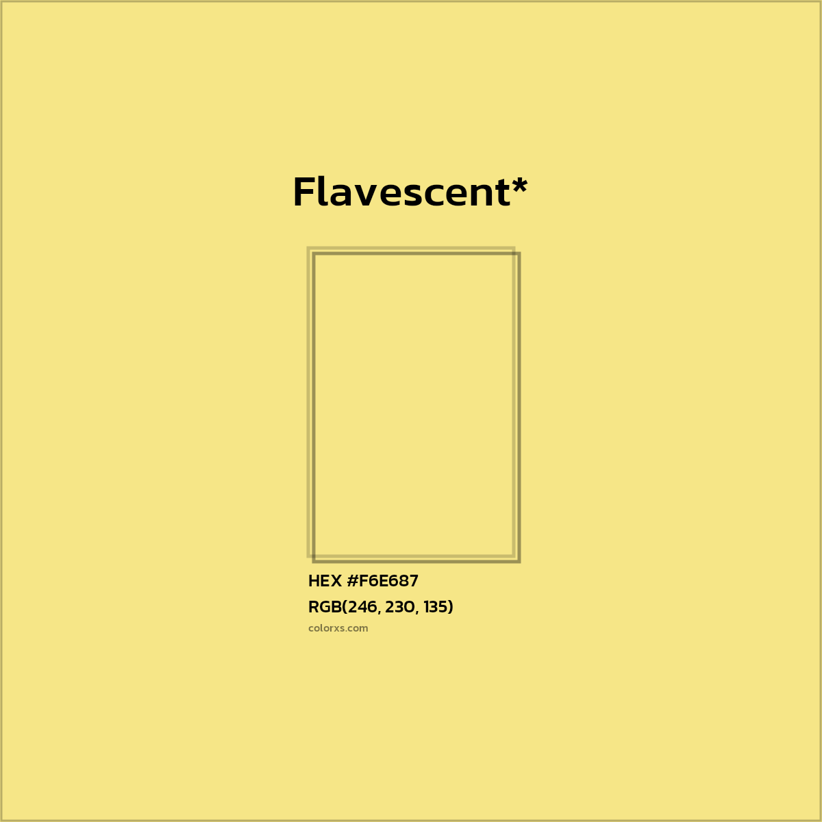 HEX #F6E687 Color Name, Color Code, Palettes, Similar Paints, Images