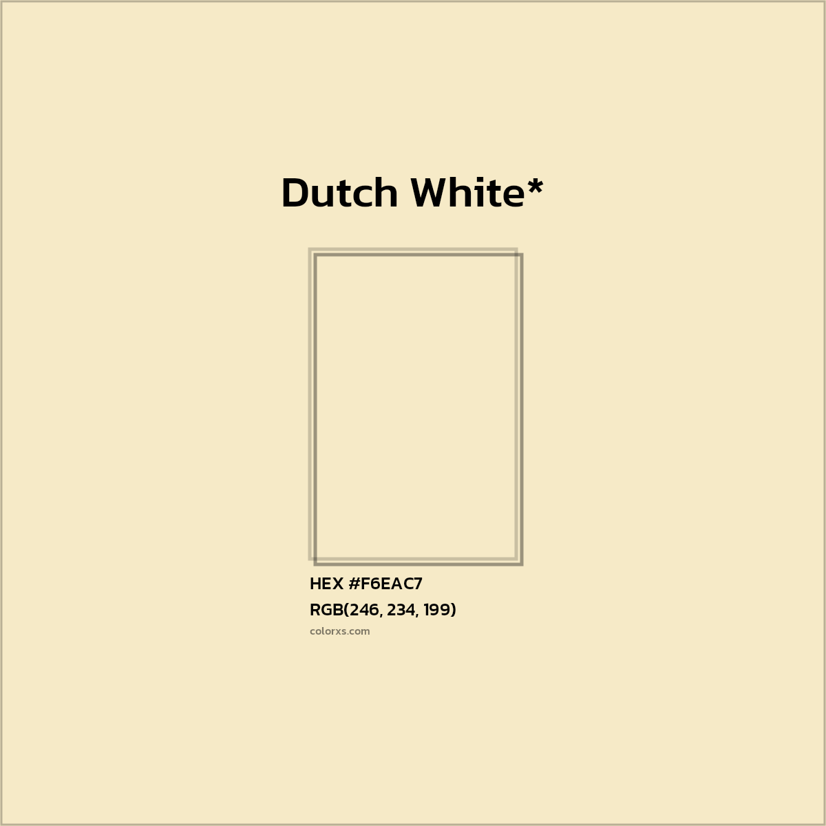 HEX #F6EAC7 Color Name, Color Code, Palettes, Similar Paints, Images
