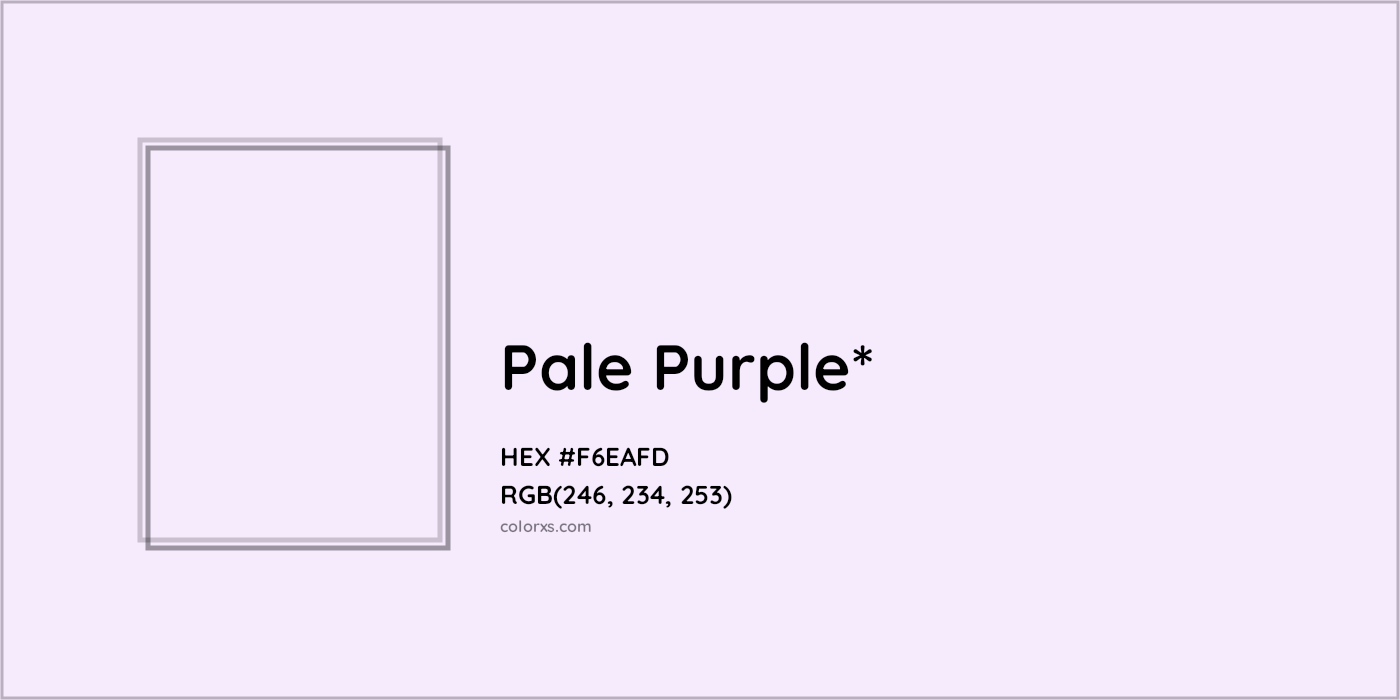 HEX #F6EAFD Color Name, Color Code, Palettes, Similar Paints, Images