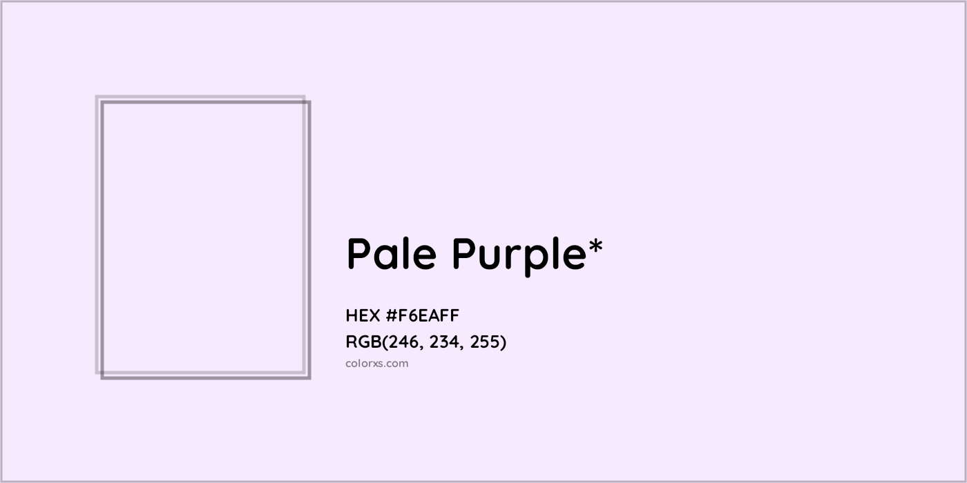 HEX #F6EAFF Color Name, Color Code, Palettes, Similar Paints, Images