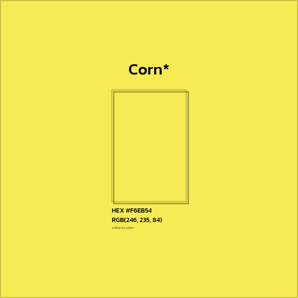 HEX #F6EB54 Color Name, Color Code, Palettes, Similar Paints, Images