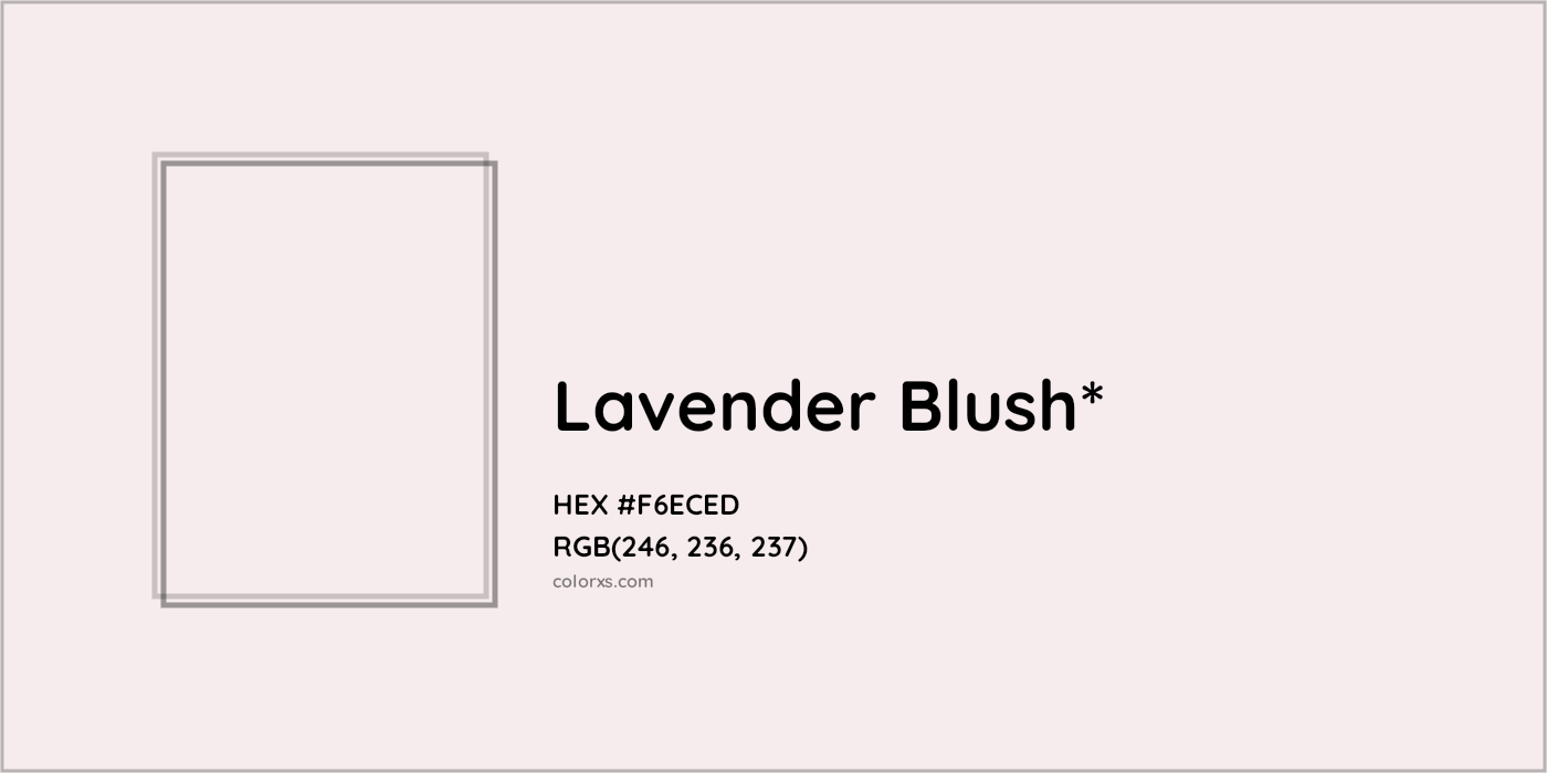 HEX #F6ECED Color Name, Color Code, Palettes, Similar Paints, Images