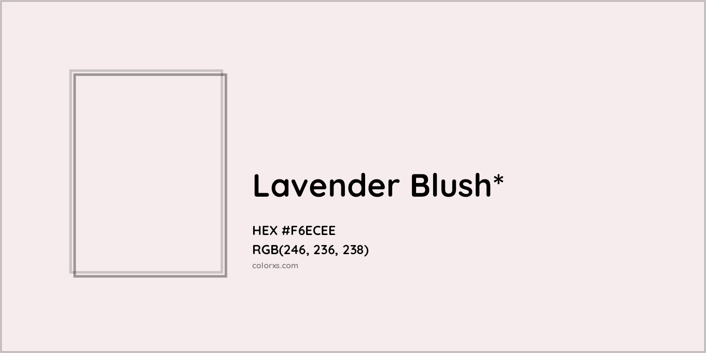 HEX #F6ECEE Color Name, Color Code, Palettes, Similar Paints, Images