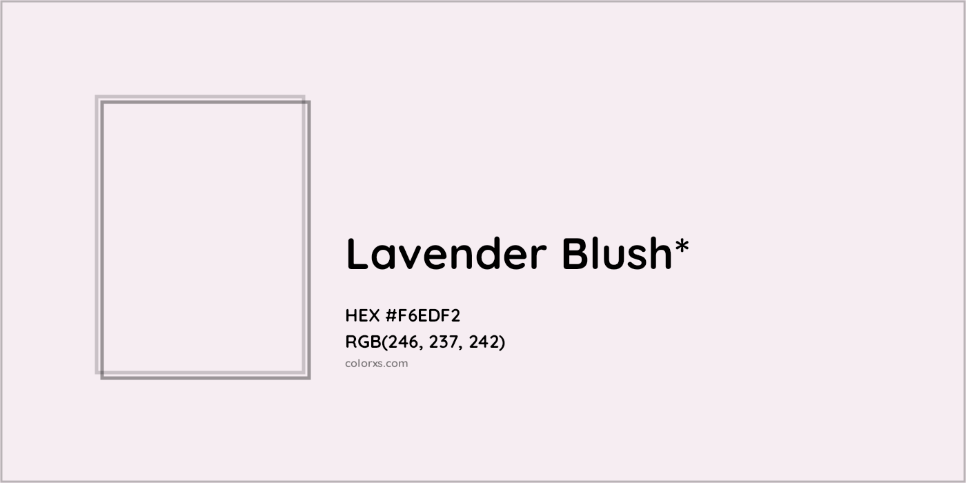HEX #F6EDF2 Color Name, Color Code, Palettes, Similar Paints, Images