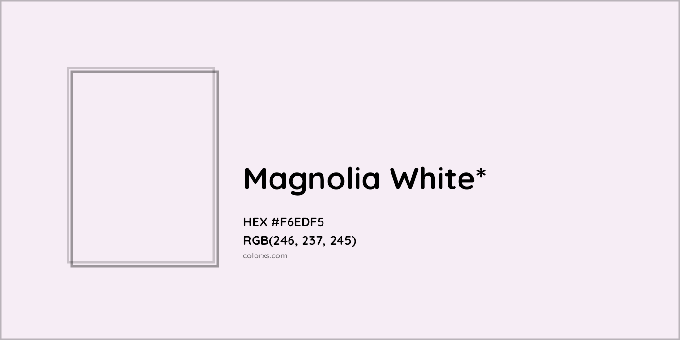 HEX #F6EDF5 Color Name, Color Code, Palettes, Similar Paints, Images