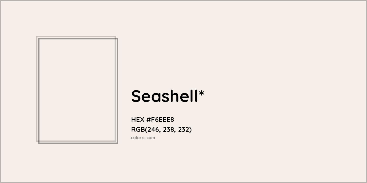 HEX #F6EEE8 Color Name, Color Code, Palettes, Similar Paints, Images