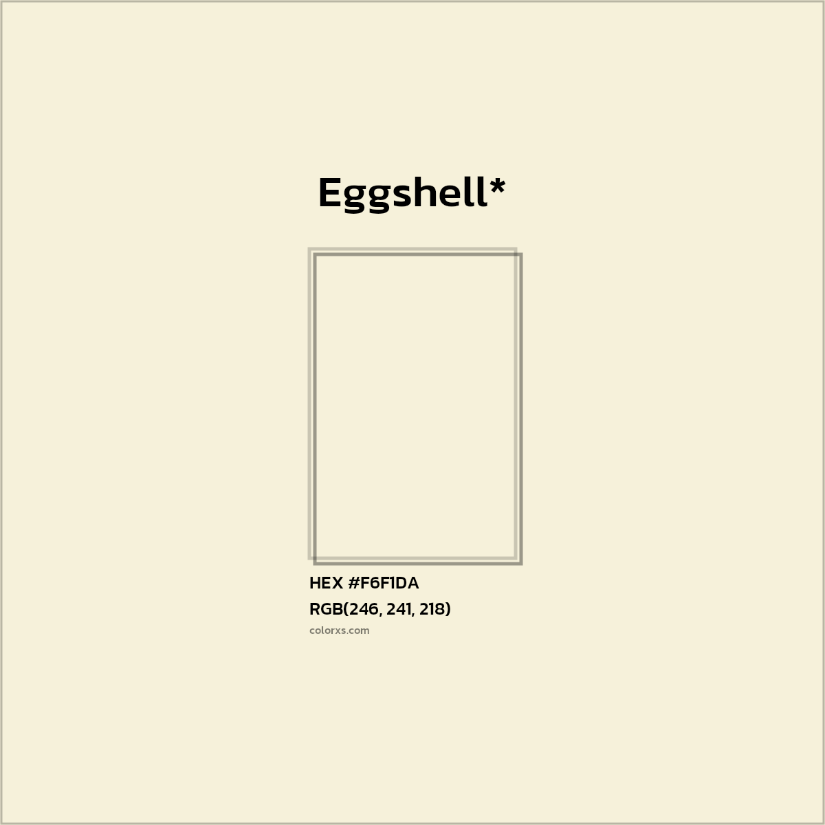 HEX #F6F1DA Color Name, Color Code, Palettes, Similar Paints, Images