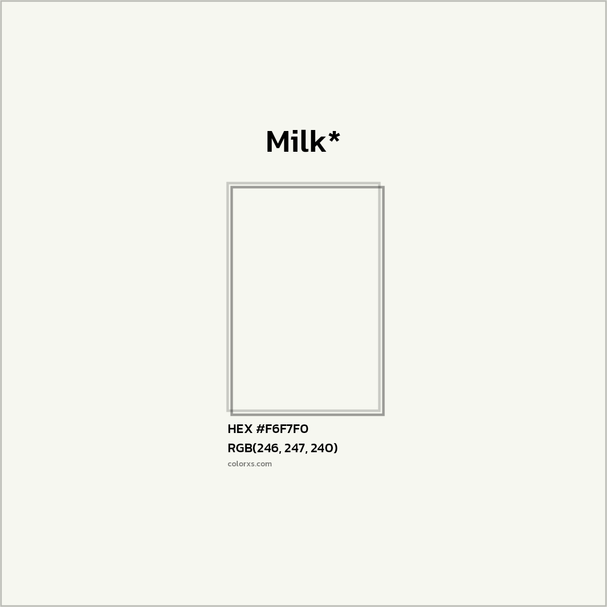 HEX #F6F7F0 Color Name, Color Code, Palettes, Similar Paints, Images