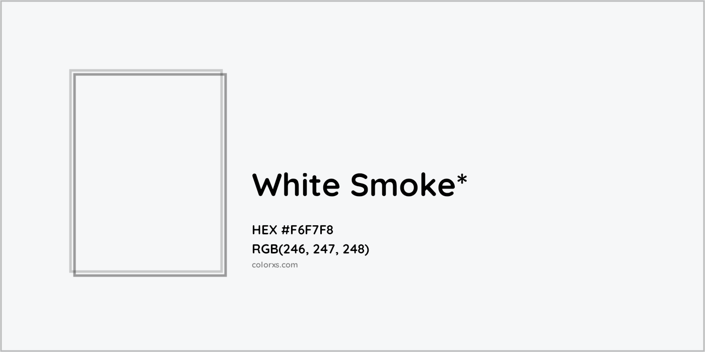 HEX #F6F7F8 Color Name, Color Code, Palettes, Similar Paints, Images