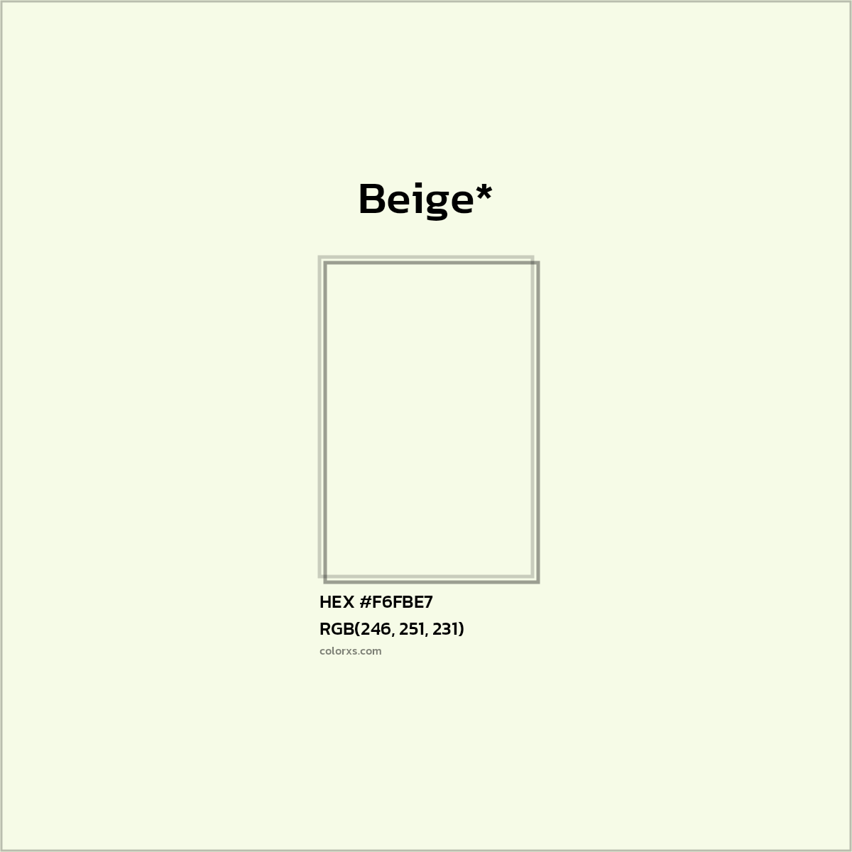 HEX #F6FBE7 Color Name, Color Code, Palettes, Similar Paints, Images