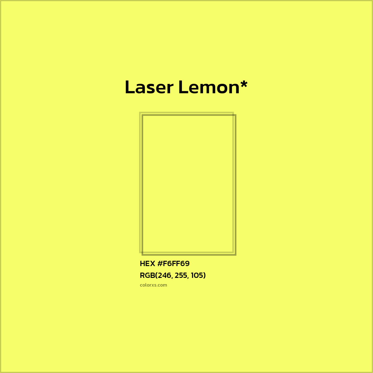 HEX #F6FF69 Color Name, Color Code, Palettes, Similar Paints, Images