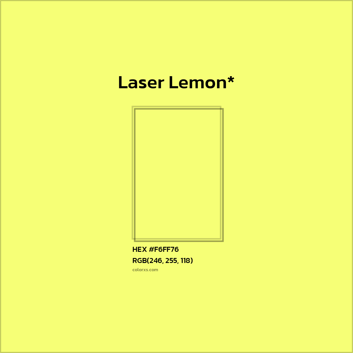 HEX #F6FF76 Color Name, Color Code, Palettes, Similar Paints, Images