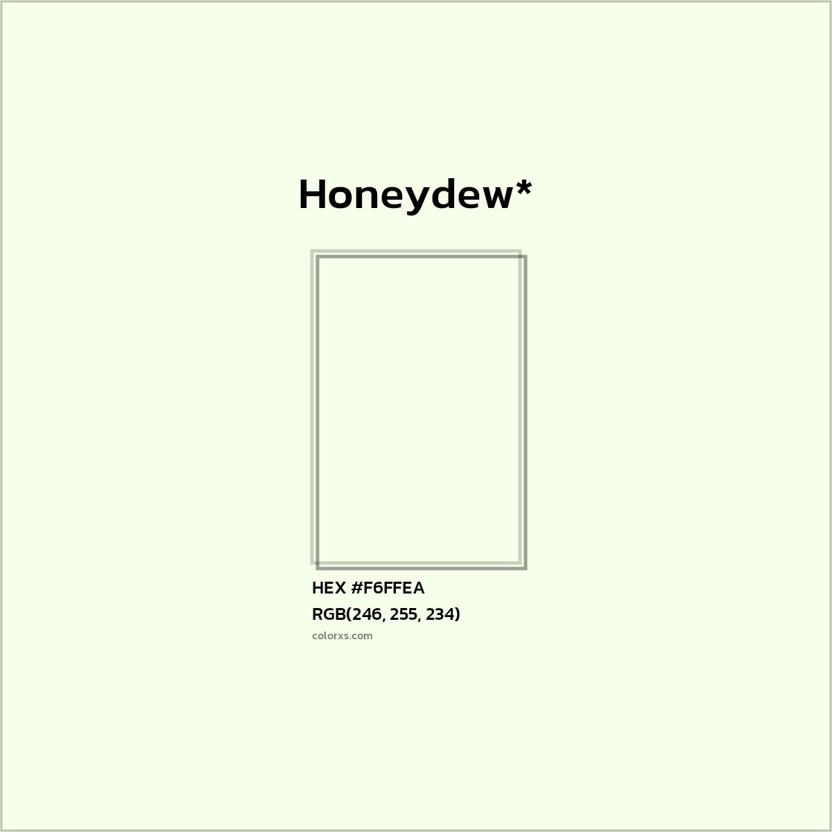 HEX #F6FFEA Color Name, Color Code, Palettes, Similar Paints, Images
