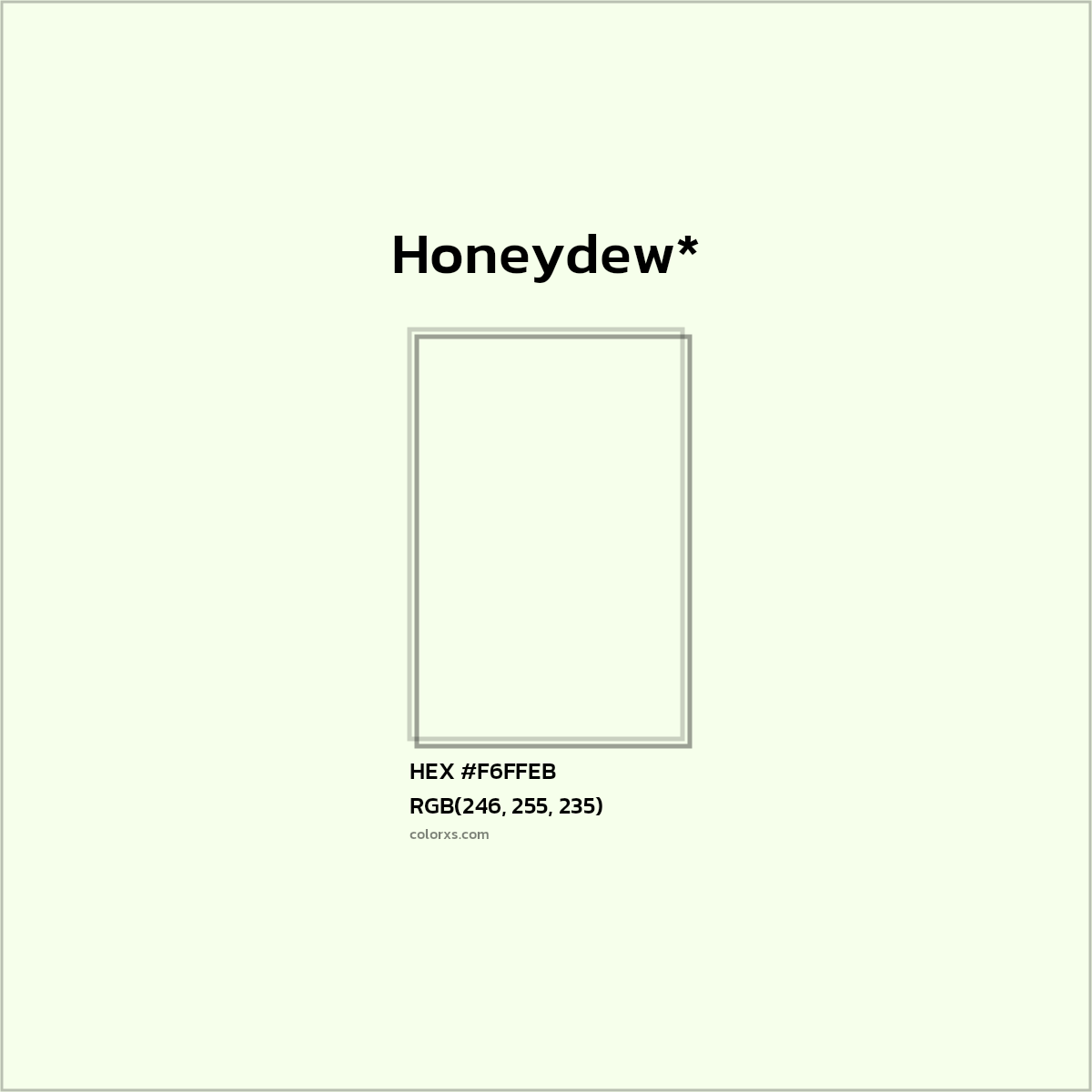 HEX #F6FFEB Color Name, Color Code, Palettes, Similar Paints, Images