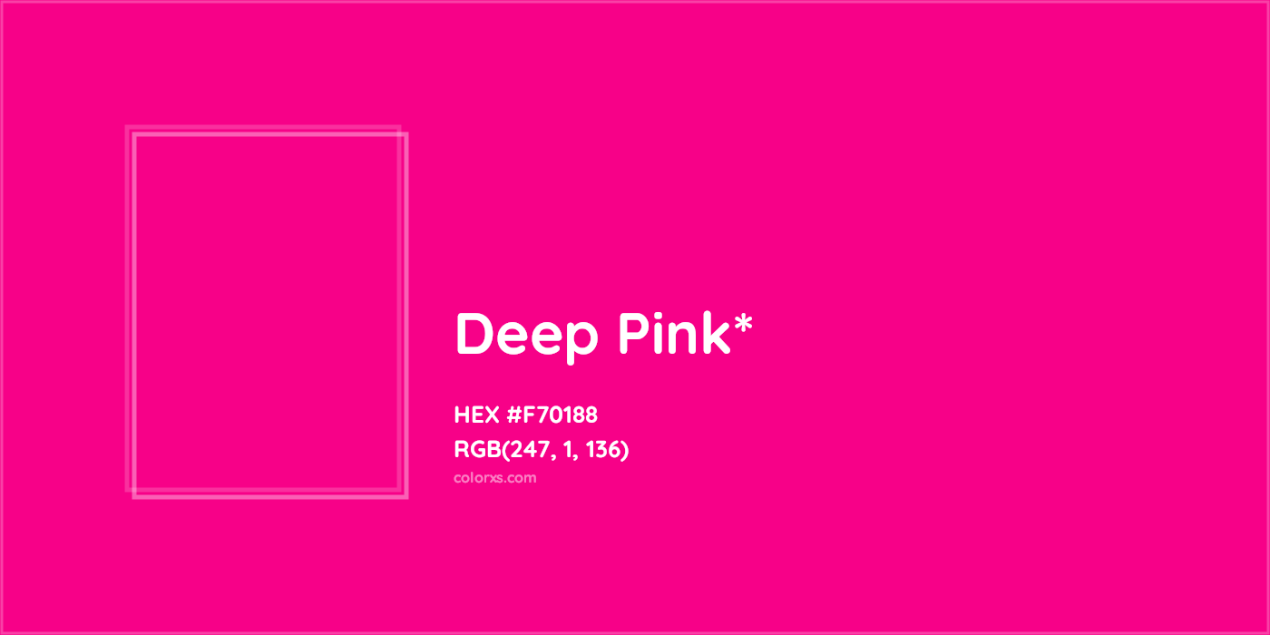 HEX #F70188 Color Name, Color Code, Palettes, Similar Paints, Images