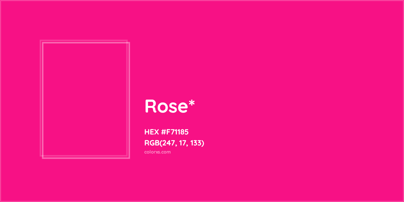 HEX #F71185 Color Name, Color Code, Palettes, Similar Paints, Images