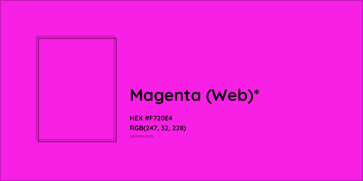 HEX #F720E4 Color Name, Color Code, Palettes, Similar Paints, Images