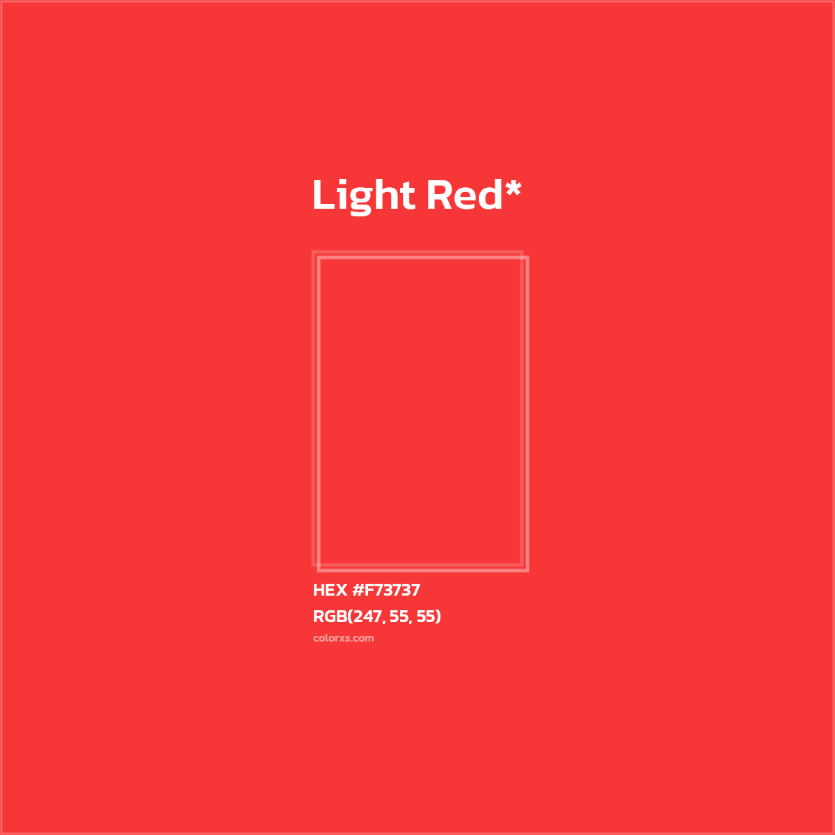 HEX #F73737 Color Name, Color Code, Palettes, Similar Paints, Images