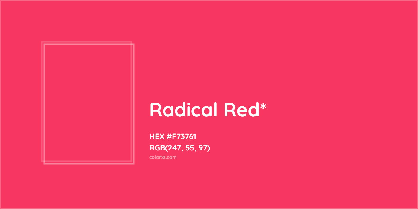 HEX #F73761 Color Name, Color Code, Palettes, Similar Paints, Images
