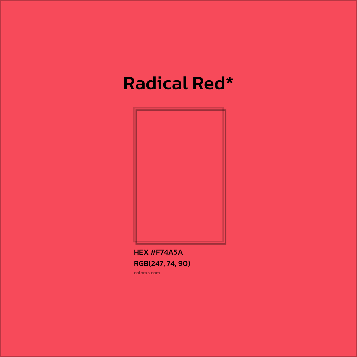 HEX #F74A5A Color Name, Color Code, Palettes, Similar Paints, Images