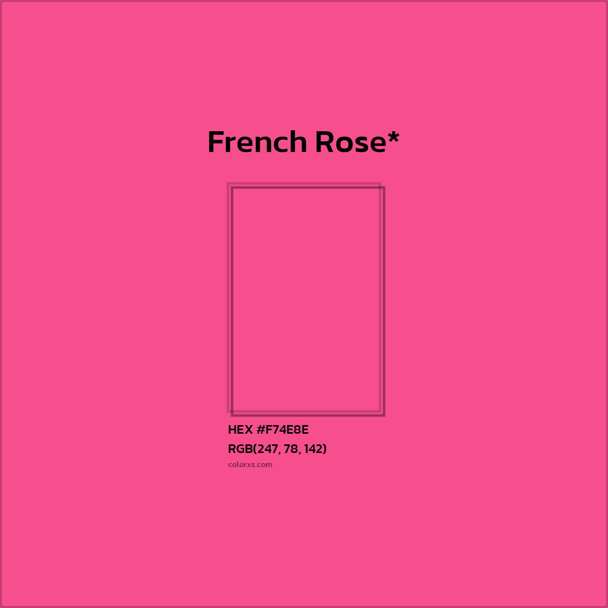 HEX #F74E8E Color Name, Color Code, Palettes, Similar Paints, Images