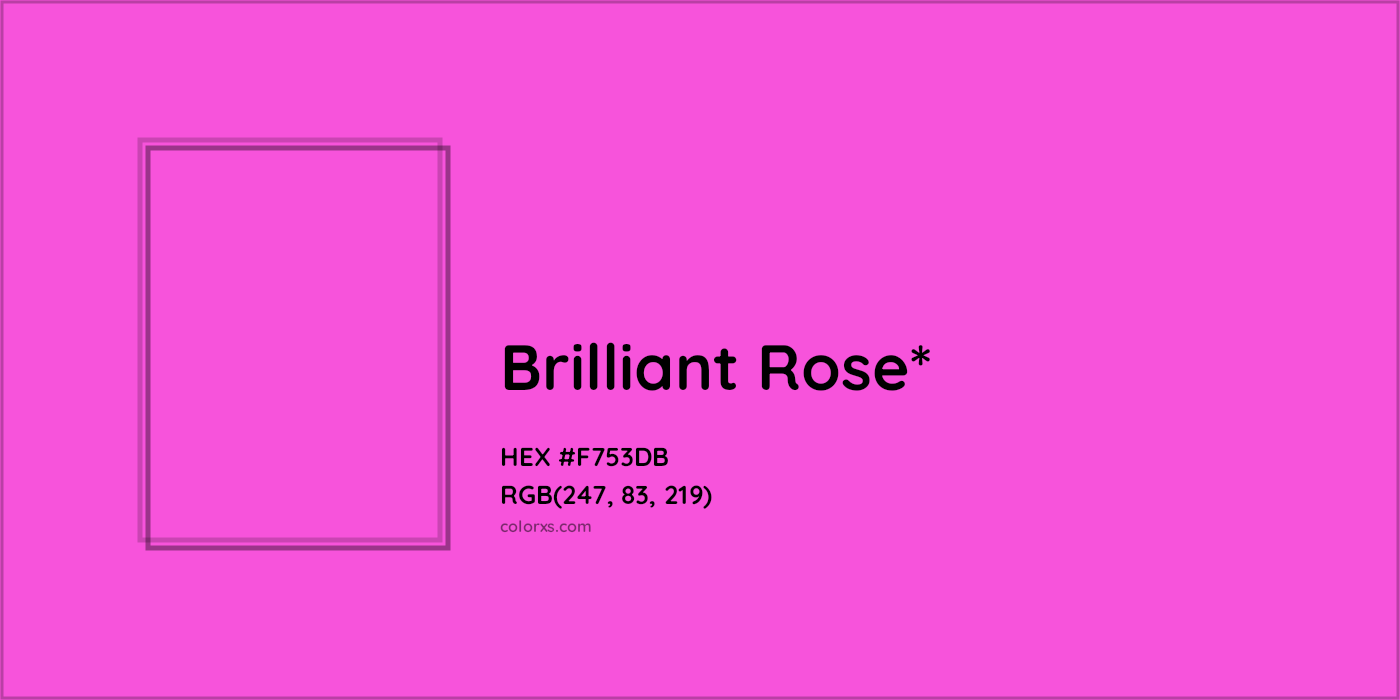 HEX #F753DB Color Name, Color Code, Palettes, Similar Paints, Images