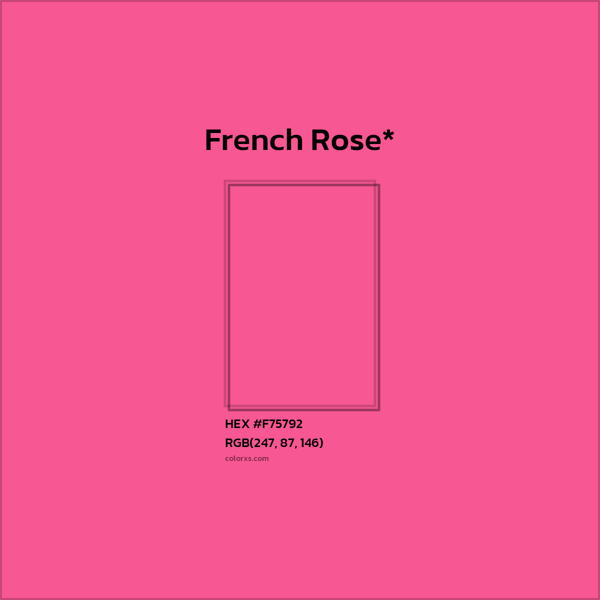 HEX #F75792 Color Name, Color Code, Palettes, Similar Paints, Images